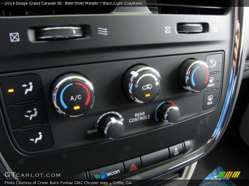 Billet Silver Metallic / Black/Light Graystone 2014 Dodge Grand Caravan SE