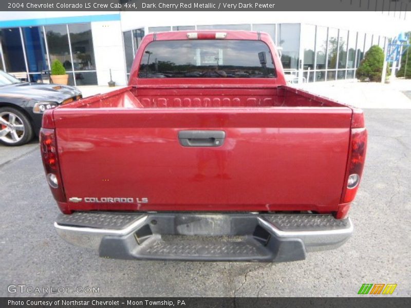 Dark Cherry Red Metallic / Very Dark Pewter 2004 Chevrolet Colorado LS Crew Cab 4x4