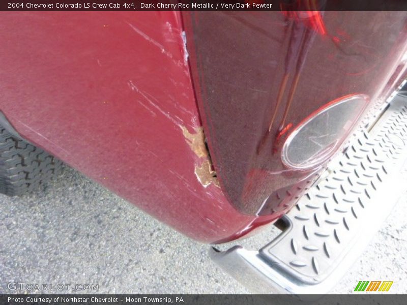 Dark Cherry Red Metallic / Very Dark Pewter 2004 Chevrolet Colorado LS Crew Cab 4x4