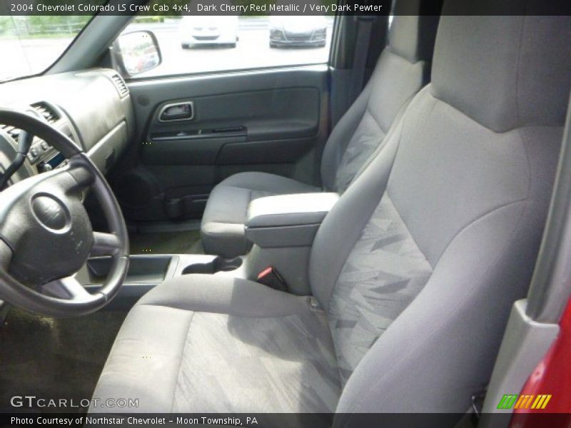 Dark Cherry Red Metallic / Very Dark Pewter 2004 Chevrolet Colorado LS Crew Cab 4x4