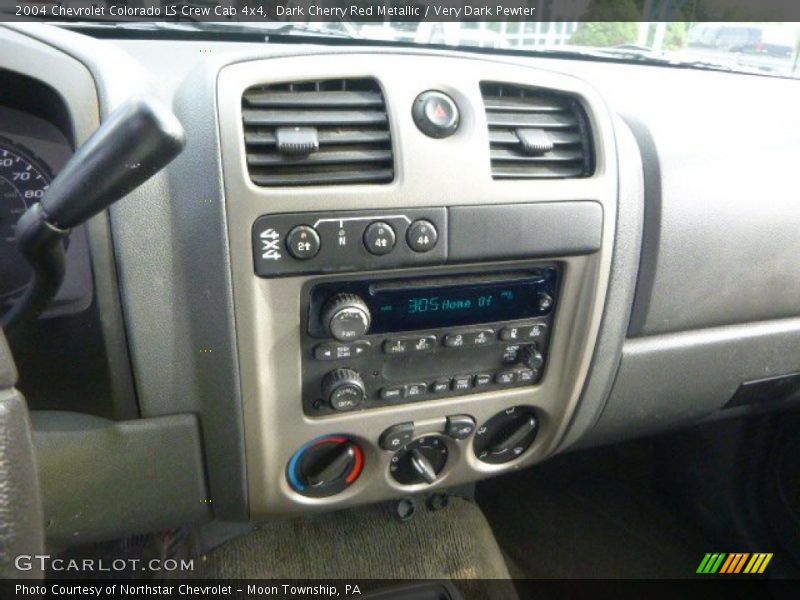Dark Cherry Red Metallic / Very Dark Pewter 2004 Chevrolet Colorado LS Crew Cab 4x4