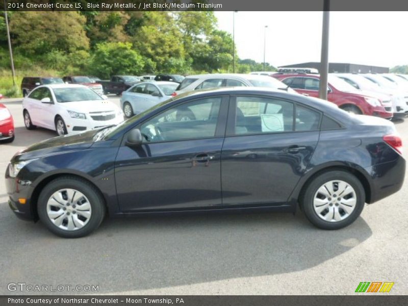Blue Ray Metallic / Jet Black/Medium Titanium 2014 Chevrolet Cruze LS