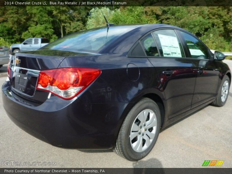 Blue Ray Metallic / Jet Black/Medium Titanium 2014 Chevrolet Cruze LS