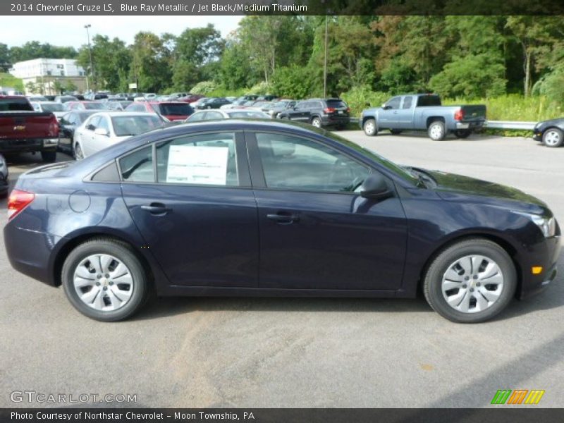 Blue Ray Metallic / Jet Black/Medium Titanium 2014 Chevrolet Cruze LS