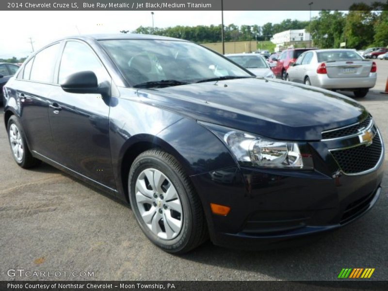 Blue Ray Metallic / Jet Black/Medium Titanium 2014 Chevrolet Cruze LS