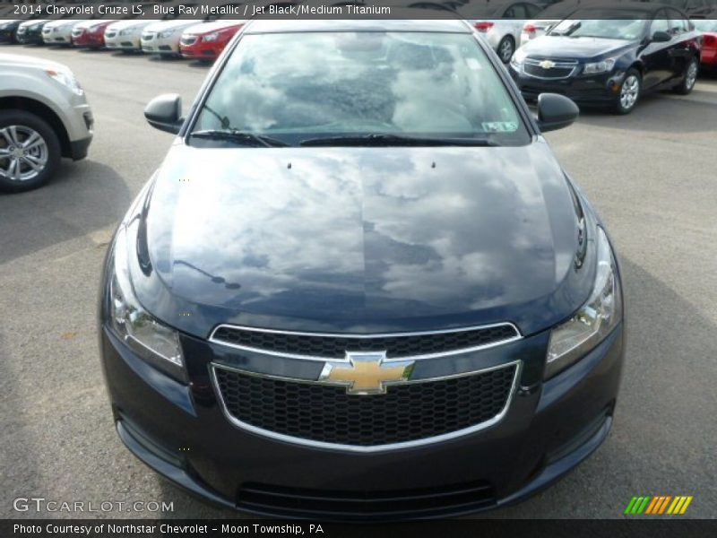 Blue Ray Metallic / Jet Black/Medium Titanium 2014 Chevrolet Cruze LS
