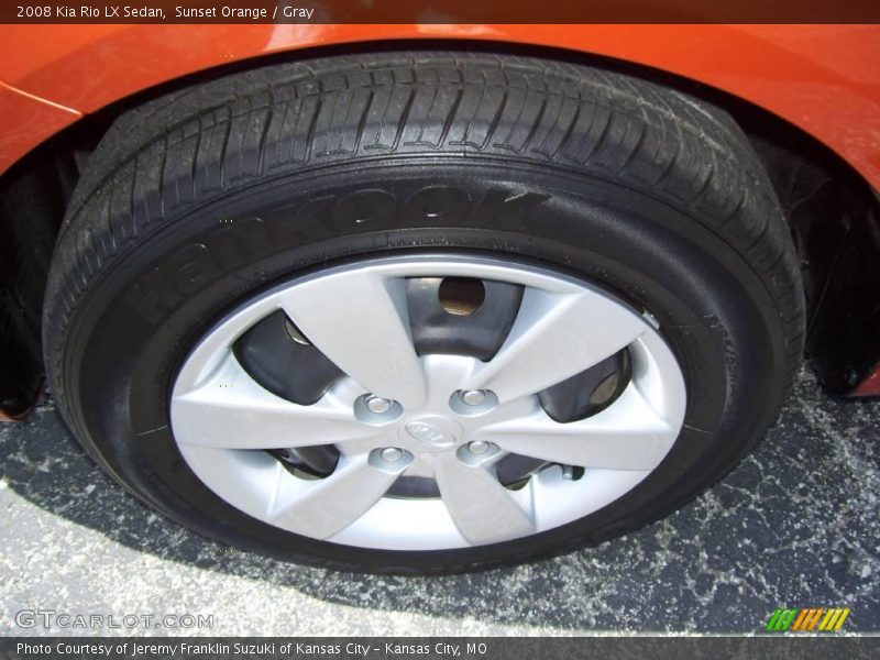 Sunset Orange / Gray 2008 Kia Rio LX Sedan