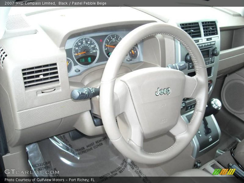 Black / Pastel Pebble Beige 2007 Jeep Compass Limited