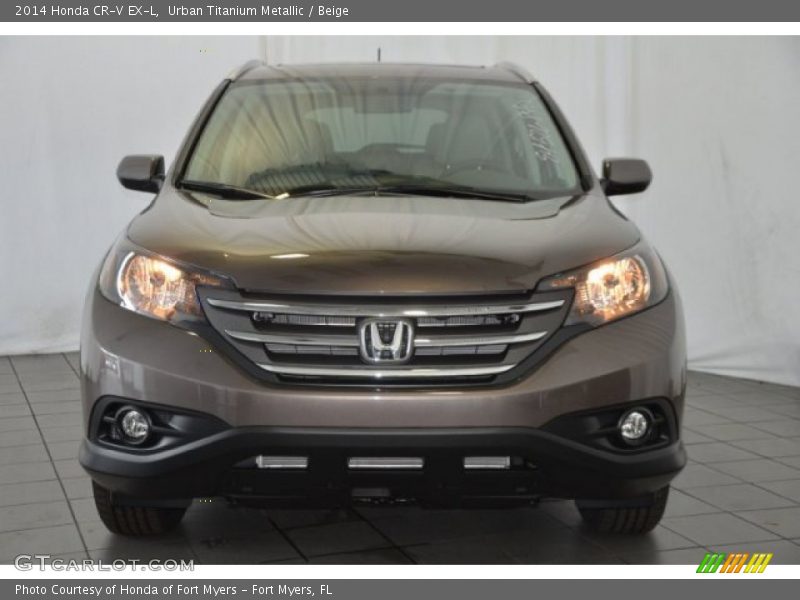 Urban Titanium Metallic / Beige 2014 Honda CR-V EX-L