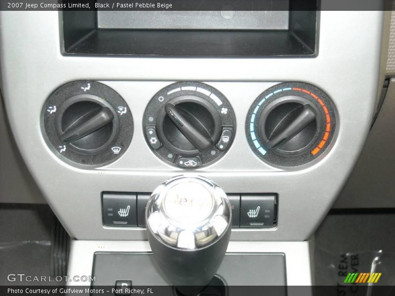 Black / Pastel Pebble Beige 2007 Jeep Compass Limited