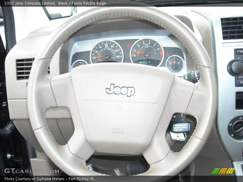 Black / Pastel Pebble Beige 2007 Jeep Compass Limited