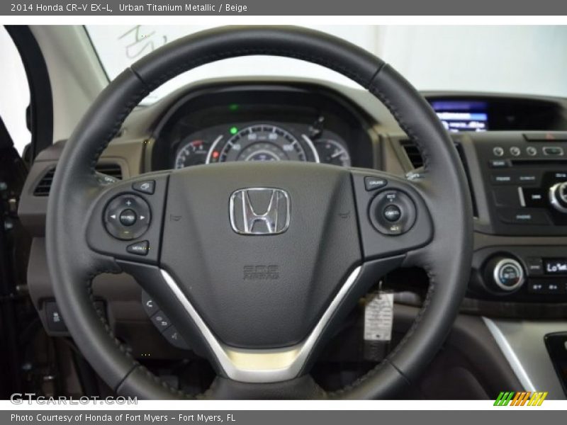 Urban Titanium Metallic / Beige 2014 Honda CR-V EX-L