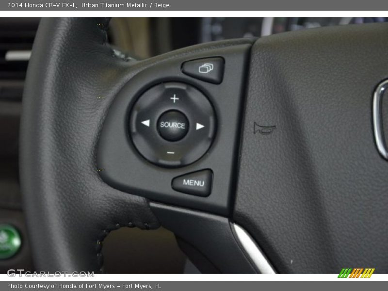 Urban Titanium Metallic / Beige 2014 Honda CR-V EX-L