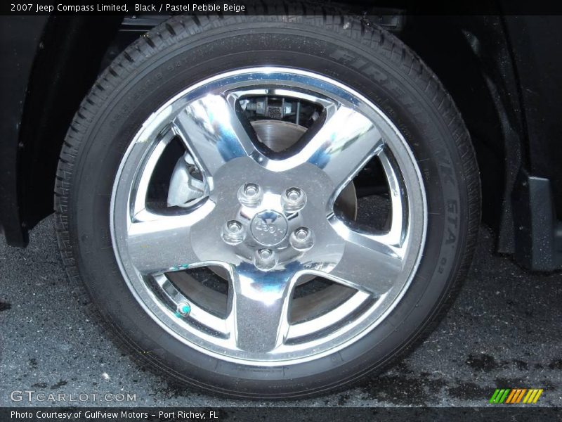 Black / Pastel Pebble Beige 2007 Jeep Compass Limited