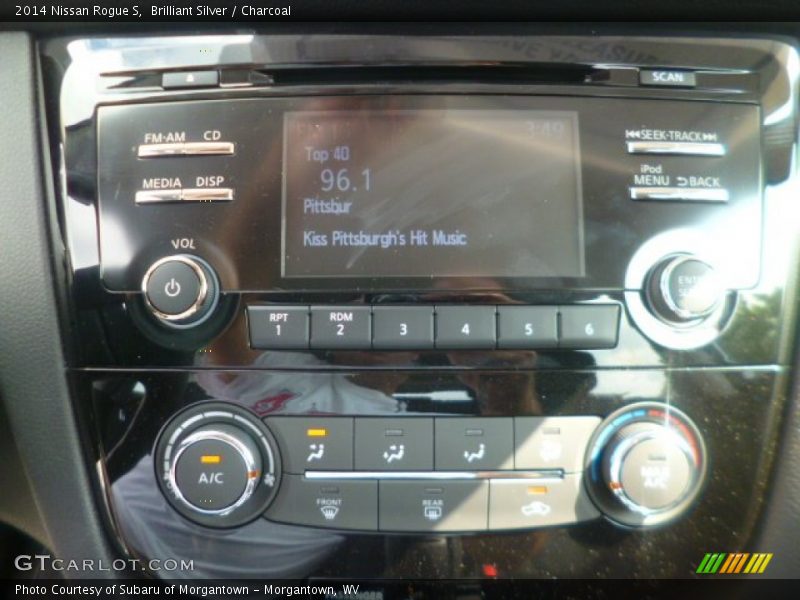 Brilliant Silver / Charcoal 2014 Nissan Rogue S