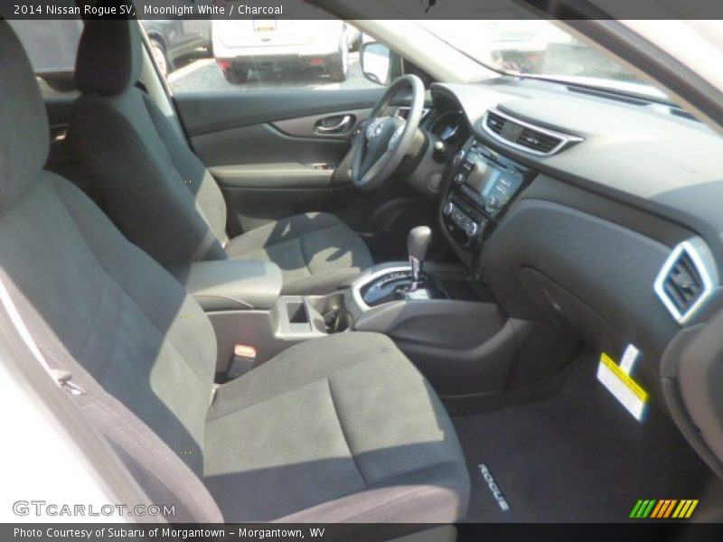 Moonlight White / Charcoal 2014 Nissan Rogue SV