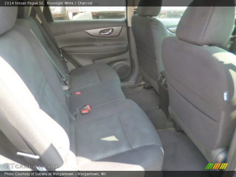 Moonlight White / Charcoal 2014 Nissan Rogue SV