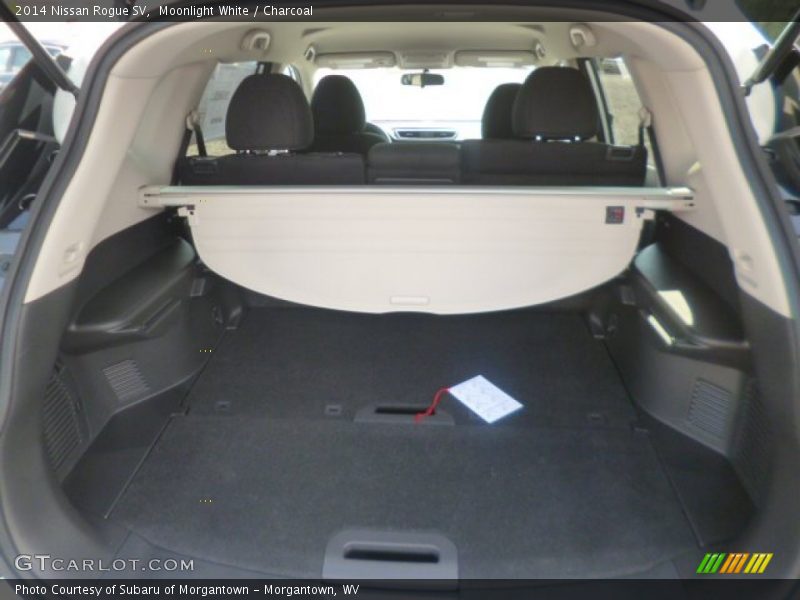 Moonlight White / Charcoal 2014 Nissan Rogue SV