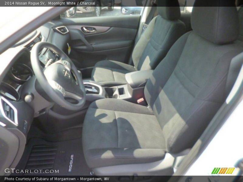 Moonlight White / Charcoal 2014 Nissan Rogue SV