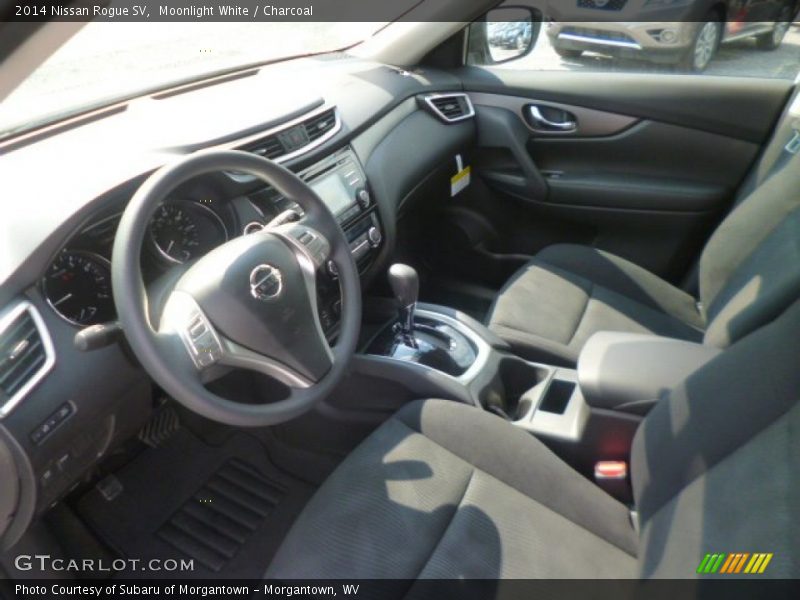 Moonlight White / Charcoal 2014 Nissan Rogue SV