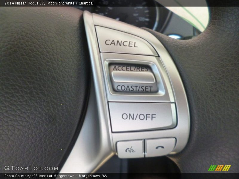 Moonlight White / Charcoal 2014 Nissan Rogue SV