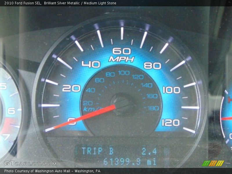 Brilliant Silver Metallic / Medium Light Stone 2010 Ford Fusion SEL