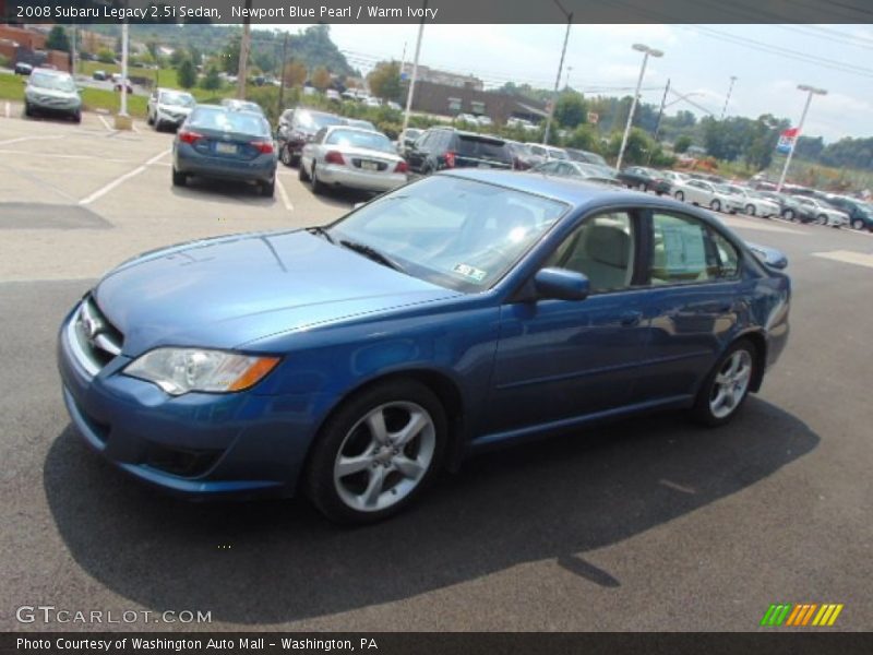 Newport Blue Pearl / Warm Ivory 2008 Subaru Legacy 2.5i Sedan