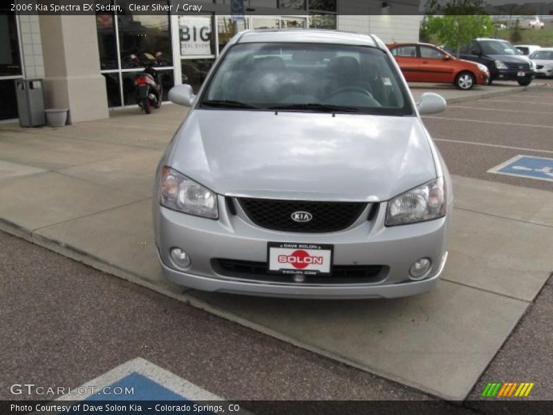 Clear Silver / Gray 2006 Kia Spectra EX Sedan