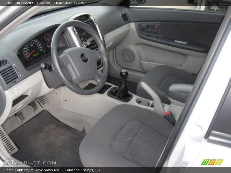 Clear Silver / Gray 2006 Kia Spectra EX Sedan