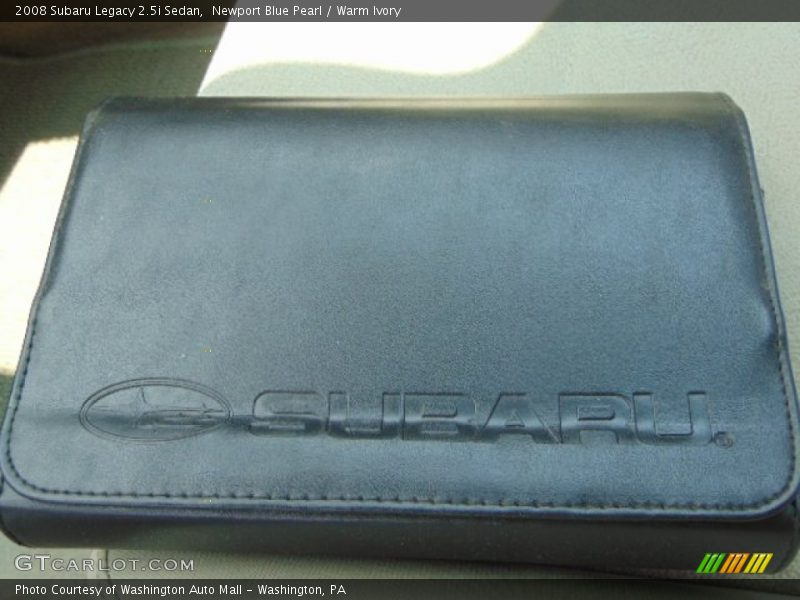 Newport Blue Pearl / Warm Ivory 2008 Subaru Legacy 2.5i Sedan