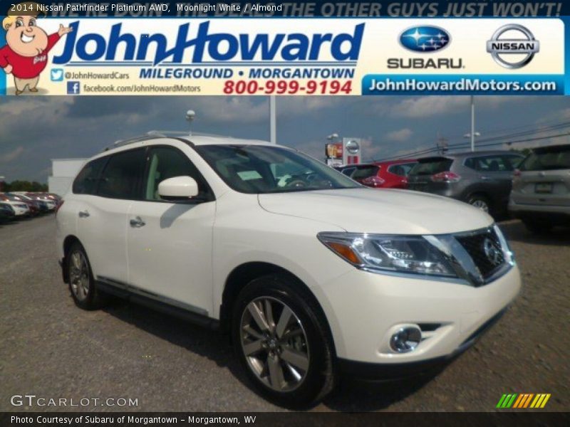 Moonlight White / Almond 2014 Nissan Pathfinder Platinum AWD