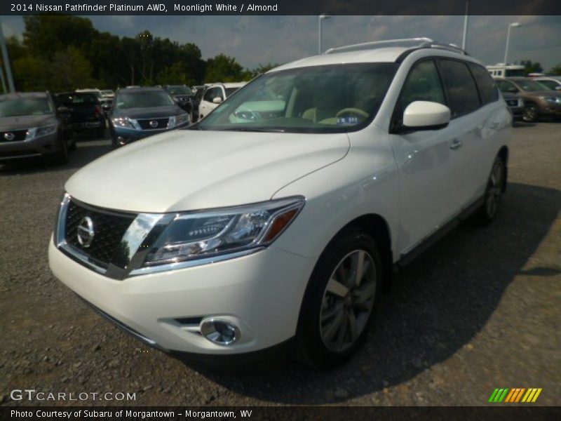 Moonlight White / Almond 2014 Nissan Pathfinder Platinum AWD