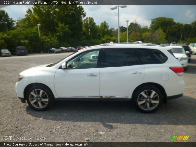 Moonlight White / Almond 2014 Nissan Pathfinder Platinum AWD