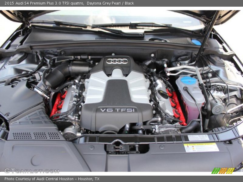 Daytona Grey Pearl / Black 2015 Audi S4 Premium Plus 3.0 TFSI quattro