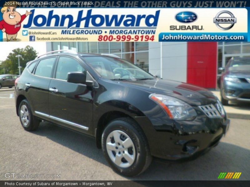 Super Black / Black 2014 Nissan Rogue Select S