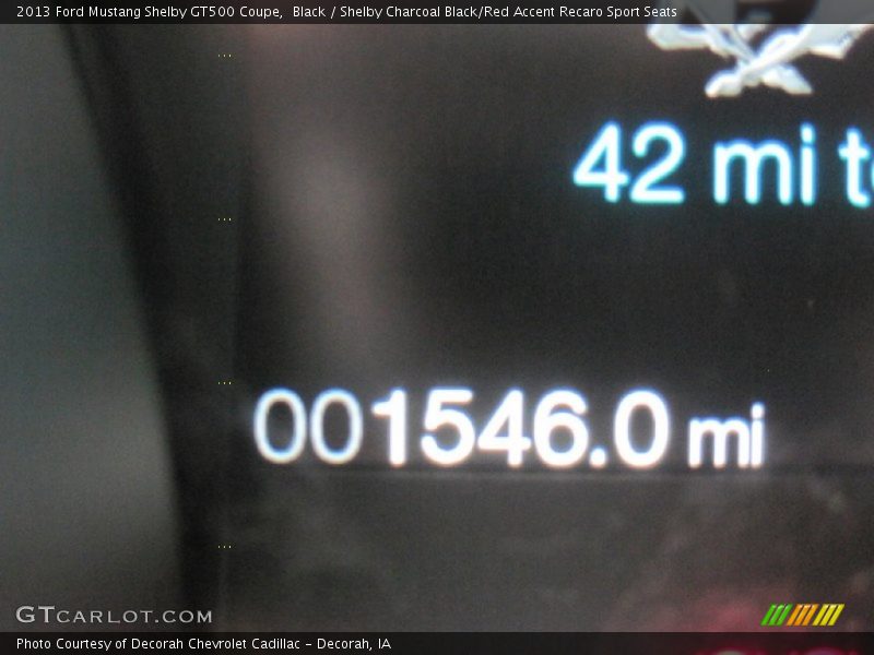 Black / Shelby Charcoal Black/Red Accent Recaro Sport Seats 2013 Ford Mustang Shelby GT500 Coupe