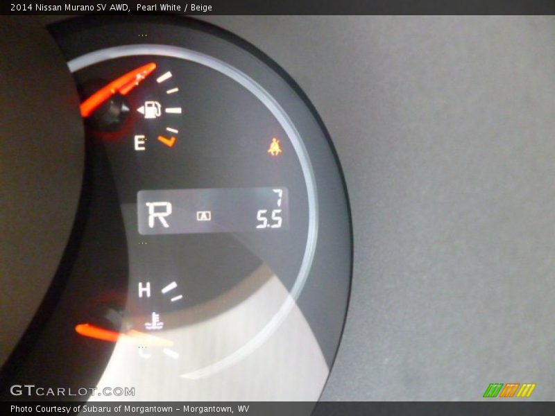 Pearl White / Beige 2014 Nissan Murano SV AWD