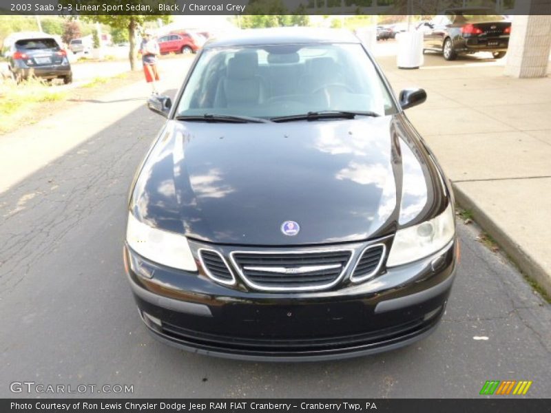 Black / Charcoal Grey 2003 Saab 9-3 Linear Sport Sedan