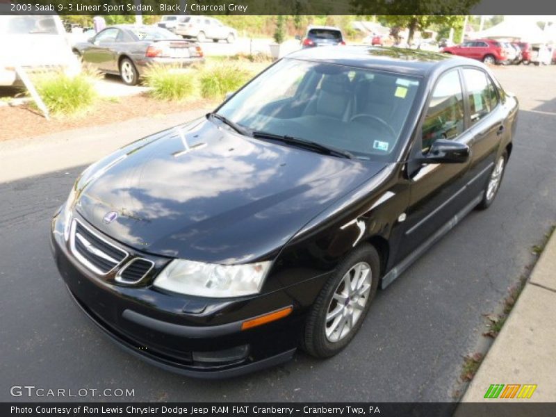 Black / Charcoal Grey 2003 Saab 9-3 Linear Sport Sedan