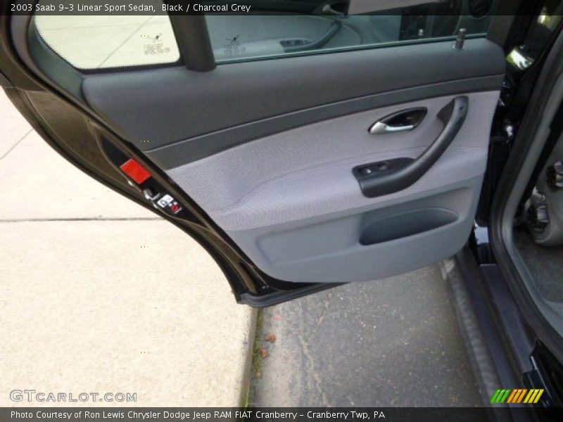 Black / Charcoal Grey 2003 Saab 9-3 Linear Sport Sedan