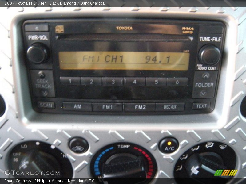 Black Diamond / Dark Charcoal 2007 Toyota FJ Cruiser
