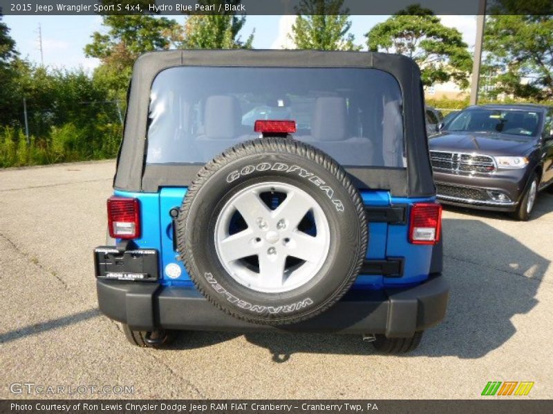 Hydro Blue Pearl / Black 2015 Jeep Wrangler Sport S 4x4