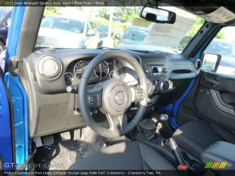 Hydro Blue Pearl / Black 2015 Jeep Wrangler Sport S 4x4