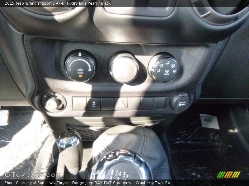 Hydro Blue Pearl / Black 2015 Jeep Wrangler Sport S 4x4