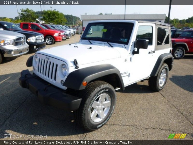 Bright White / Black 2015 Jeep Wrangler Sport S 4x4