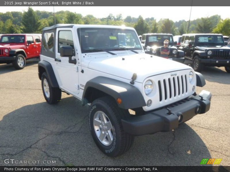 Bright White / Black 2015 Jeep Wrangler Sport S 4x4