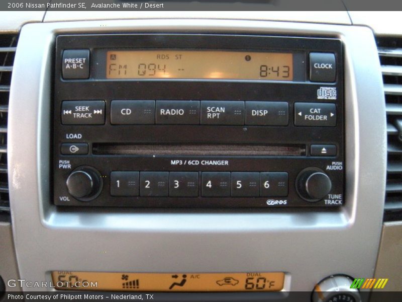 Avalanche White / Desert 2006 Nissan Pathfinder SE