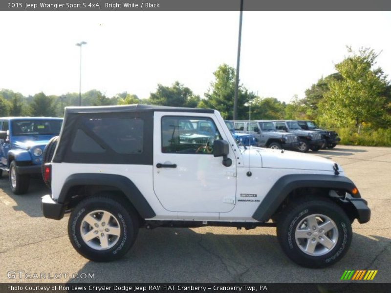 Bright White / Black 2015 Jeep Wrangler Sport S 4x4