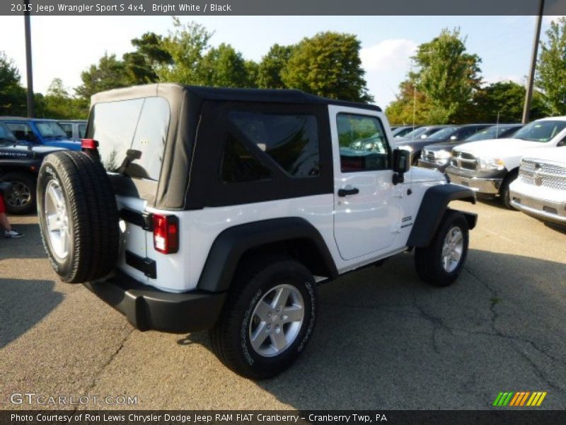 Bright White / Black 2015 Jeep Wrangler Sport S 4x4