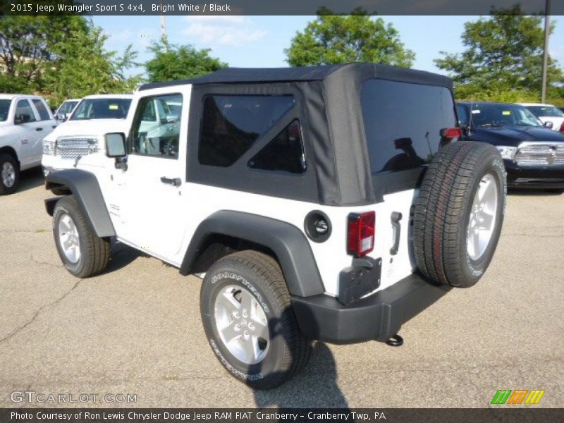 Bright White / Black 2015 Jeep Wrangler Sport S 4x4